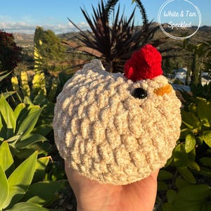 Chubby Chickens crochet plushie