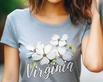 Virginia Shirt Dogwood State Flower Family Set Youth Toddler Baby Tee Vacation Trip Travel Matching Gift