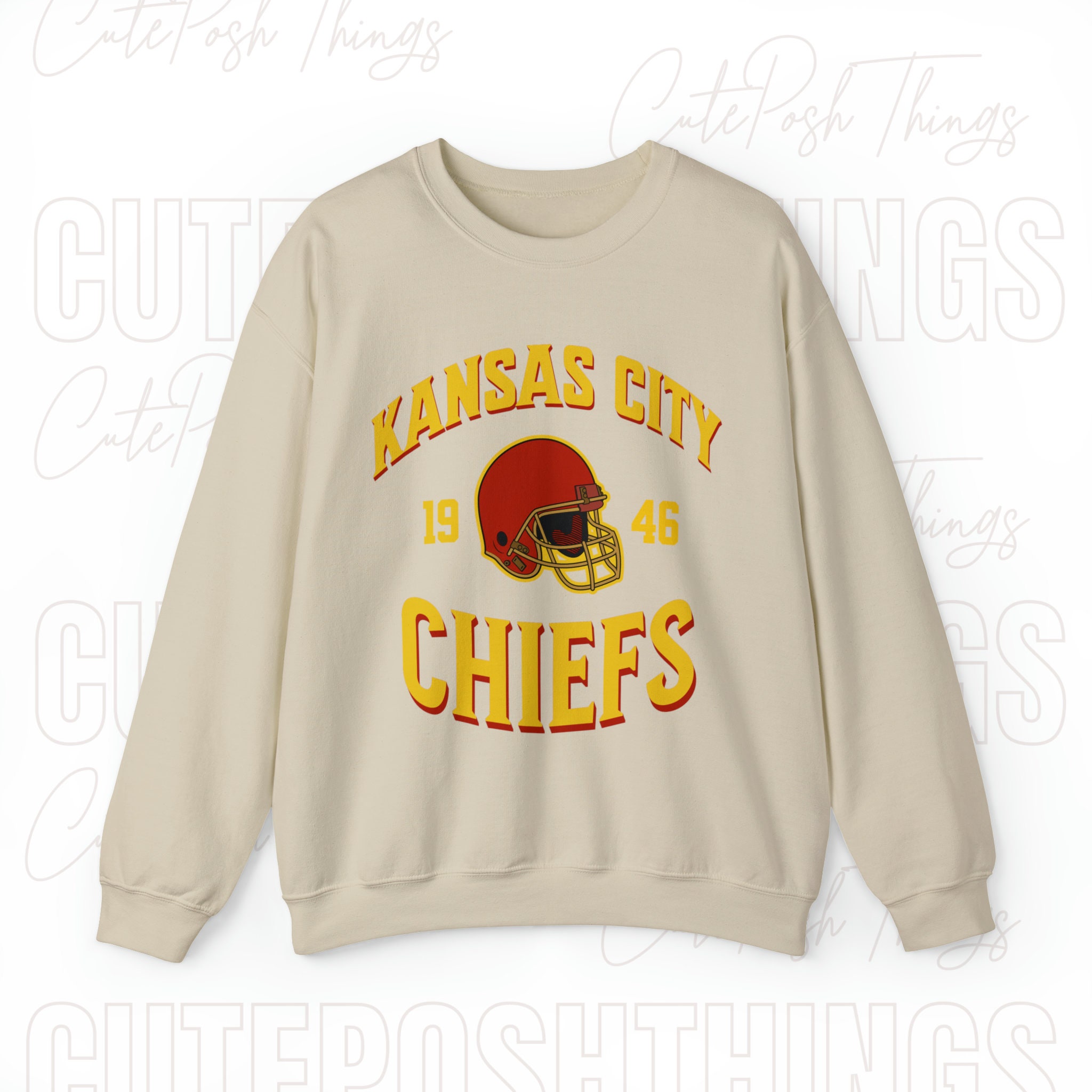 Vintage KC Football Sweatshirt, Retro Kansas City Sweater, Retro