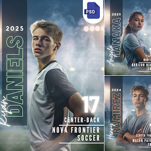 Plantilla de Photoshop para carteles y pancartas de fútbol/Plantilla PSD para fondos de fútbol, carteles para personas mayores, fondo digital, tarjetas deportivas, compañeros de recuerdo