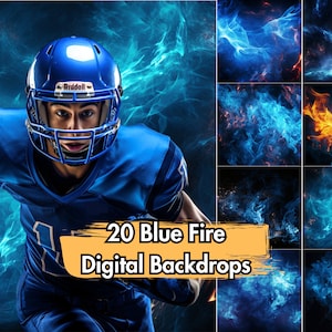 20 Blue Fire Backgrounds | Digital Backdrops for Portrait & Sports Photography | Blue Flame Wallpaper, Fire Backdrop, Flame Background | PNG