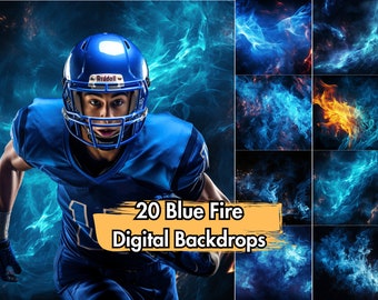 20 Blue Fire Backgrounds | Digital Backdrops for Portrait & Sports Photography | Blue Flame Wallpaper, Fire Backdrop, Flame Background | PNG