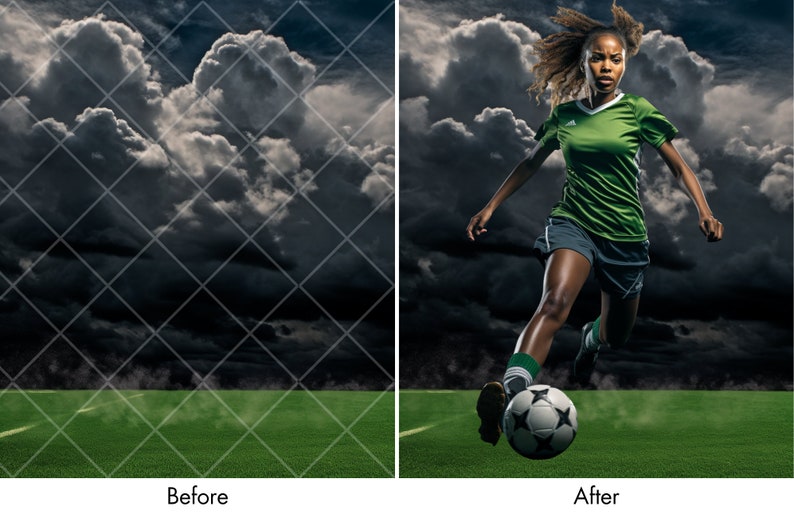28 Epic Soccer Digital Backdrops for Sports Photography Football Background For Soccer Banner, School Sports, & Senior Portrait Photo PNG image 7
