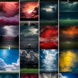 28 Epic Soccer Digital Backdrops for Sports Photography Football Background For Soccer Banner, School Sports, & Senior Portrait Photo PNG image 2