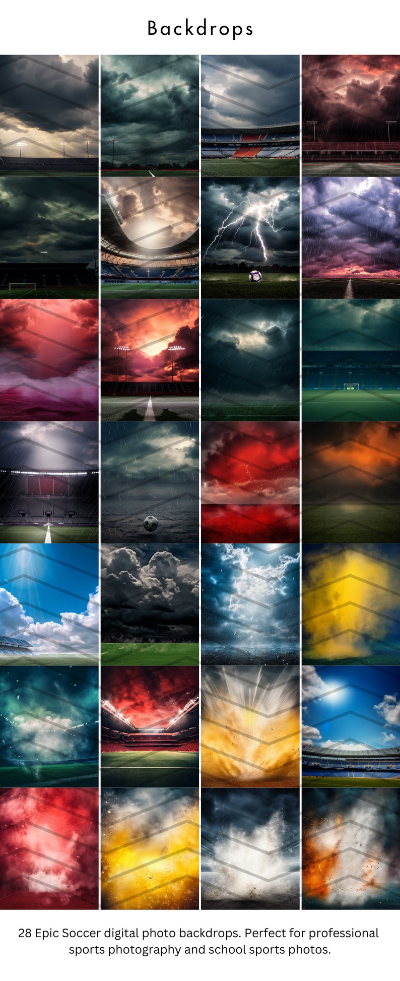 28 Epic Soccer Digital Backdrops for Sports Photography Football Background For Soccer Banner, School Sports, & Senior Portrait Photo PNG image 2