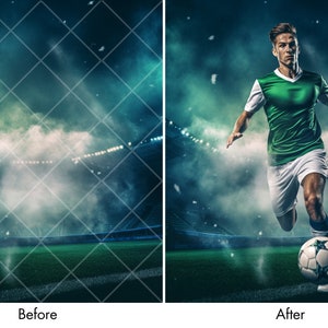 28 Epic Soccer Digital Backdrops for Sports Photography Football Background For Soccer Banner, School Sports, & Senior Portrait Photo PNG image 3