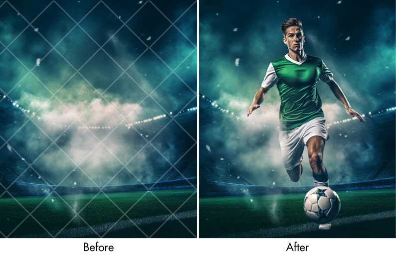 28 Epic Soccer Digital Backdrops for Sports Photography Football Background For Soccer Banner, School Sports, & Senior Portrait Photo PNG image 3