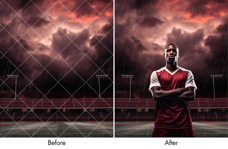 28 Epic Soccer Digital Backdrops for Sports Photography Football Background For Soccer Banner, School Sports, & Senior Portrait Photo PNG image 4