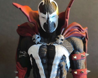 Spawn Statue - Hand Painted 10in Spawn Fan Art Bust - High Detail - 3D Printed