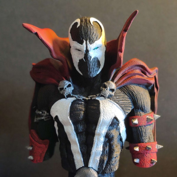 Spawn Statue - Hand Painted 10in Spawn Fan Art Bust - High Detail - 3D Printed