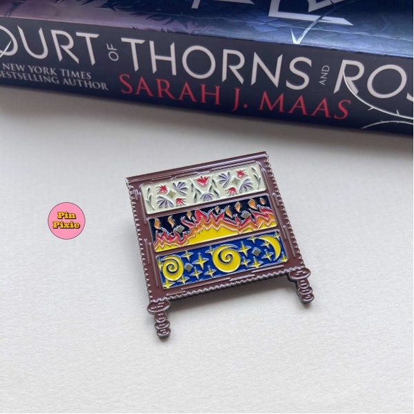 Feyres Dresser ACOTAR Enamel Pin Badge | A Court of Thorns & Roses Brooch, Bookish Gift, Fantasy Book Lover, ACOTAR Gift, ToG Crescent City