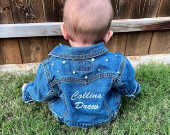 Baby Custom Embroidered Jean Jacket