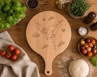 Pizzabrett / pizzabrett für Papa / Das perfekte Geschenk mit Liebe und Persönlichkeit / einem Kind und auch mehr