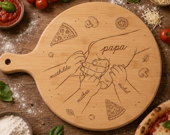 Pizzabrett / pizzabrett für Papa / Das perfekte Geschenk mit Liebe und Persönlichkeit / einem Kind und auch mehr