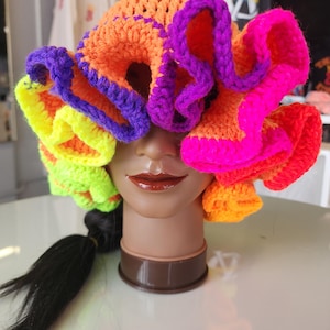Crochet Ruffle Hat