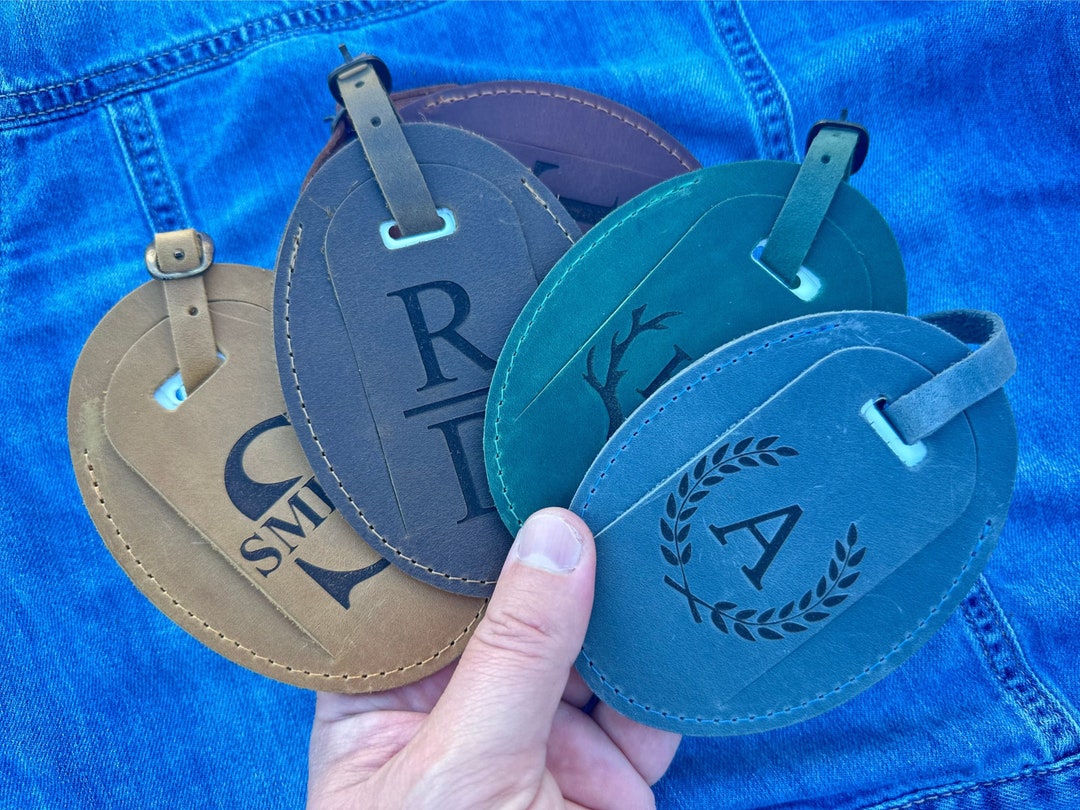 Luggage Tags Personalized, Leather Luggage Tags, Luggage Tag Favor