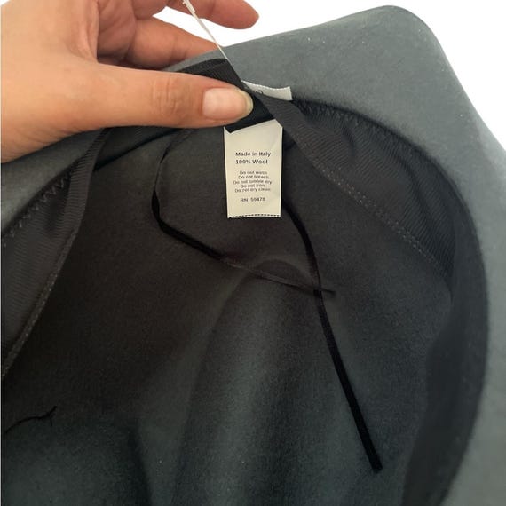 GELSO BIANO Italian Wool Gray Hat Gelso Bianco | Accessories | Gelso Bianco Alpaca Wool Blend  main image 2