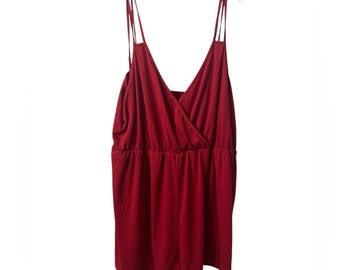 SHEIN Curve Vivid Red Romper Women’s Size 3XL