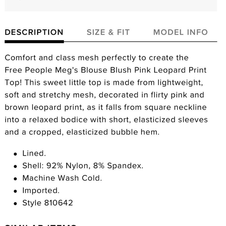 Free People Mesh Megs Blouse pink animal print bubble hem top size xsmall image 3