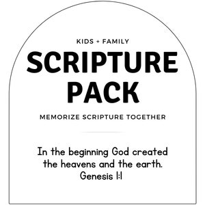 Kids + Family Scripture Pack - Genesis 1:1