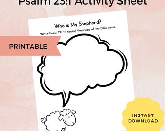 Thanksgiving Writing Worksheet Psalm 106:1 Instant Download Kids Crafts ...