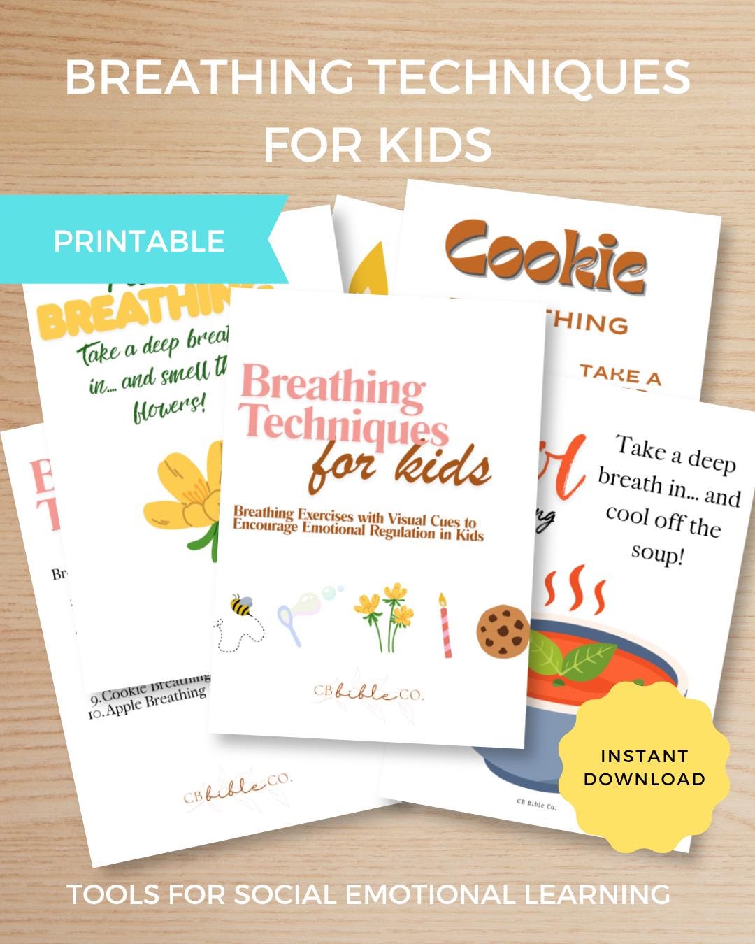 Breathing Exercises for Kids | Calm Down Cards | Emotional Regulation ...