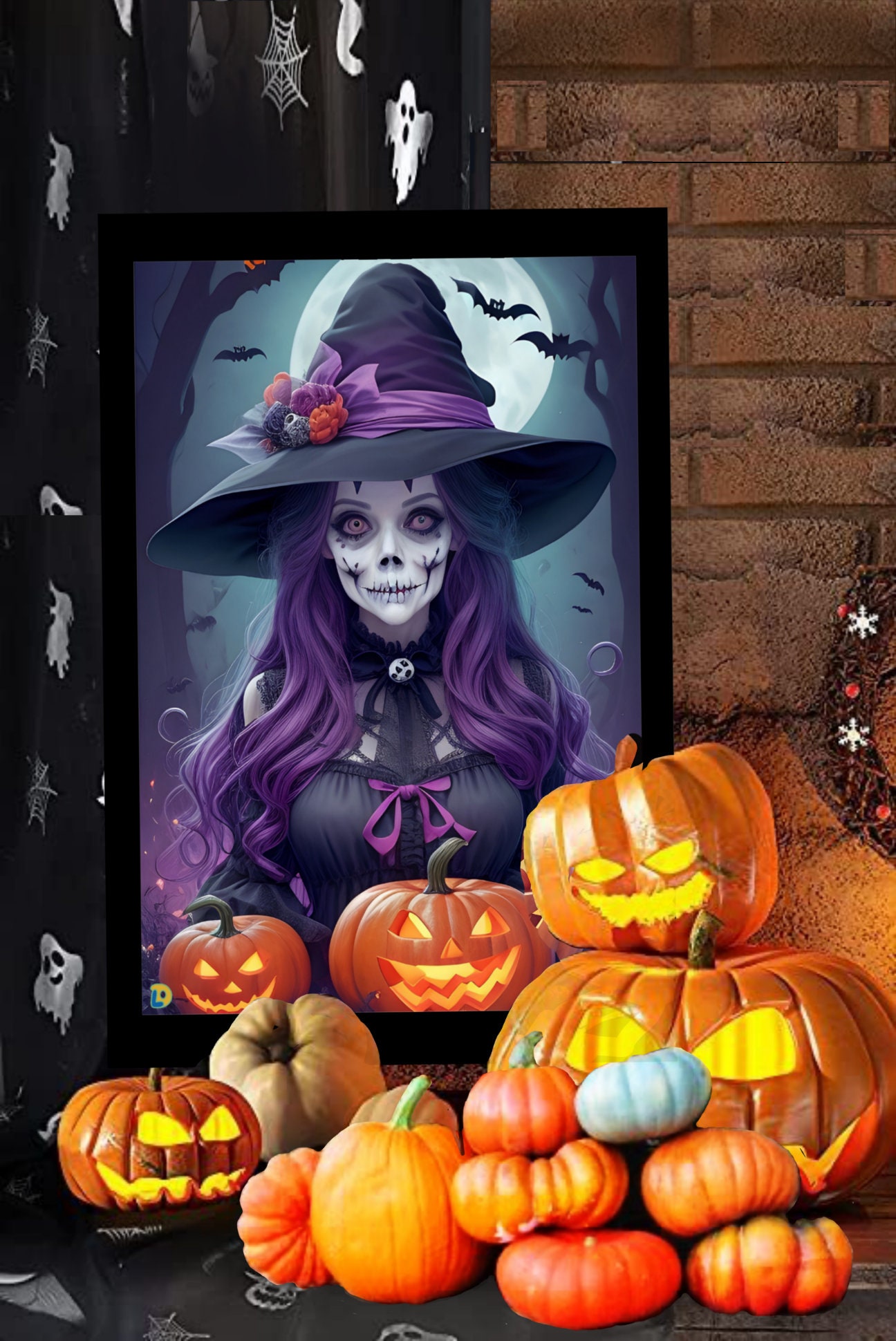 Halloween 2023 Fun, Smart Witches, Pumpkins, Ghosts, Spooky, Treat Or