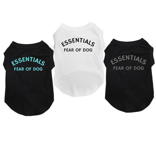 Trendy Dog Shirt Essentials Fun Designer Comfy Pet Shirt for small and large dogs Designer Dog gift