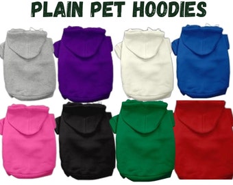 Plain Pet Hoodie Blank dog Sweater for large and small dogs