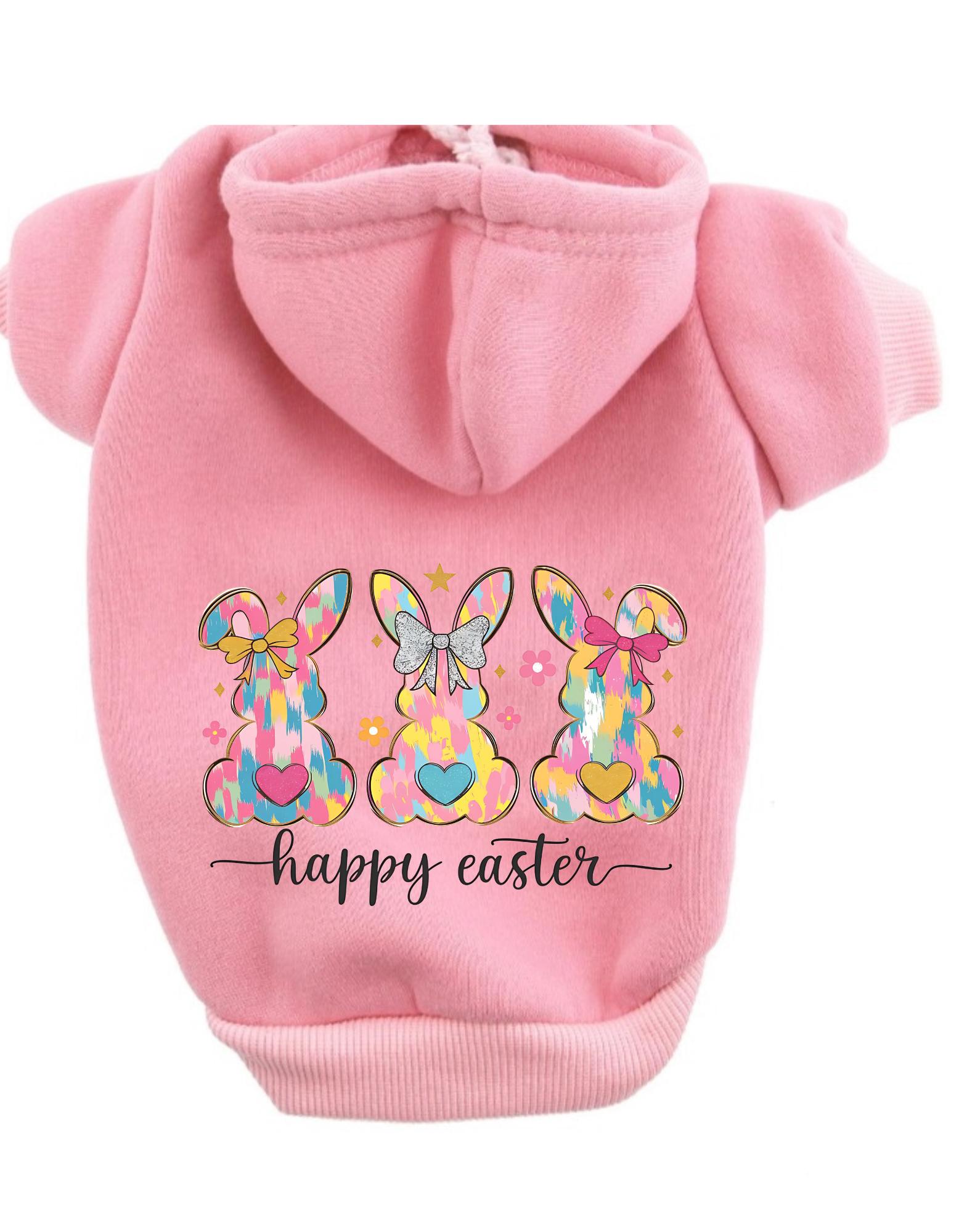 Happy Easter Shirt Für Hunde – Lustiger Oster-Aufdruck, Tanktop Für Kleine Bis Große Hunde, Rosa