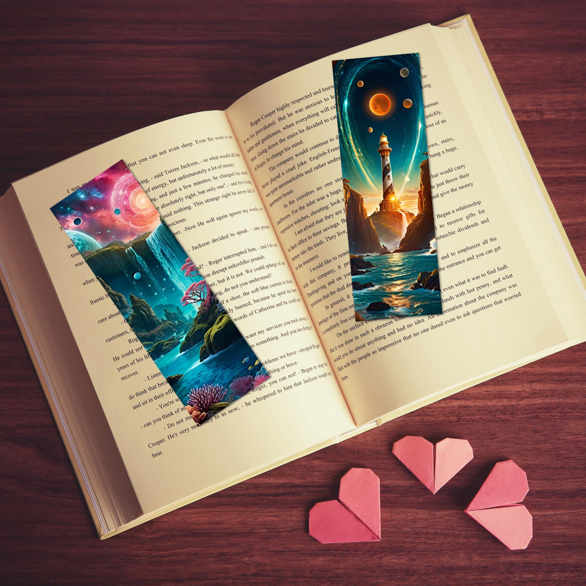 Scientology Bookmark Retro Sci-fi Bookmark PNG Bundle: Space, UFO, Galaxy Graphics ...