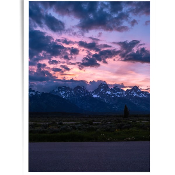 Grand Teton National Park Print, Teton Sunset, Jackson Hole, Wyoming, Large Wall Art, Home Decor, Digital Download, Jackson Hole Photography