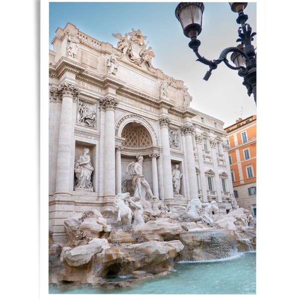 Trevi Fountain, Rome, Italy, Large Wall Art, Home Decor, Digital Download, Italy Photography