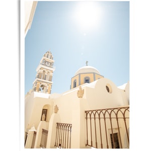 Santorini Church Print, Santorini, Greece, Large Wall Art, Home Decor, Digital Download, Greece Photography