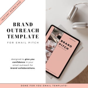 Brand Email Pitch Outreach Template for Influencer UGC Swipe File Script for Gmail
