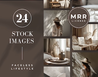 Faceless Images Master Resell Rights Lifestyle Stock Photo Bundle Neutral