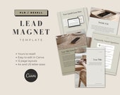 PLR Lead Magnet Template Canva Minimalist Workbook Resell Templates Online Business