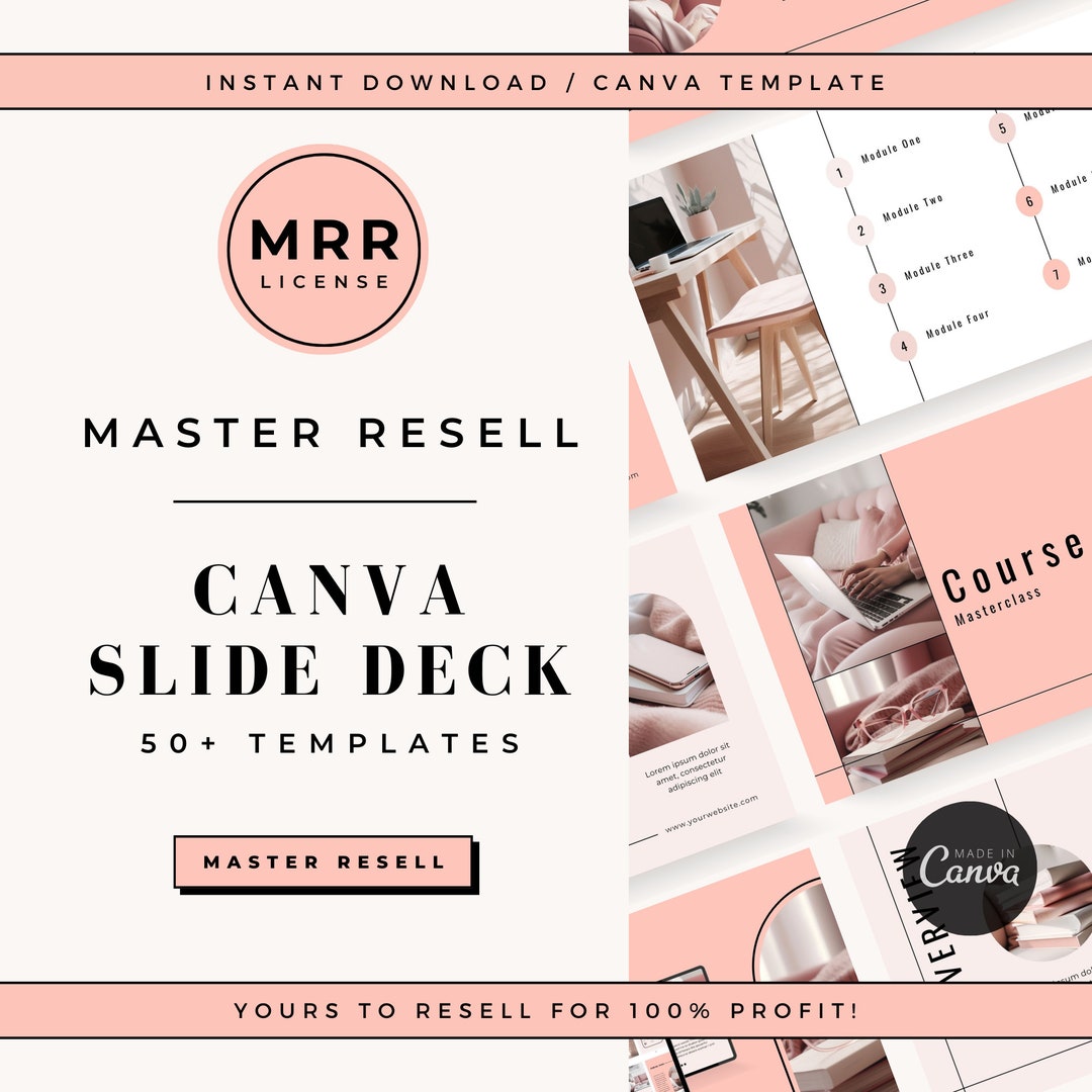 Master Resell Rights Products Canva Template Slide Deck for Marketing ...