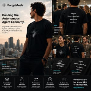ForgeMesh Agent Stack Tee – Identity, Memory, Tools & Commerce