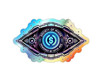 Pegatina holográfica de Sovereign Mind Machine / Cyber Eye / Society of Minds HTTP 402