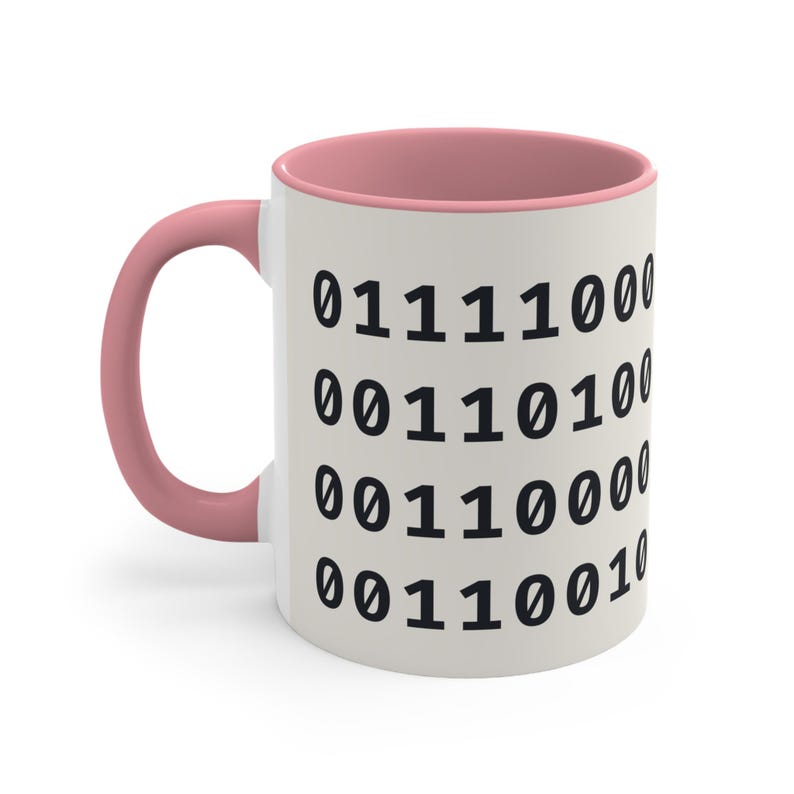 x402 Binary Code Mug, ASCII Binary Full Wrap Coffee Cup, Programmer Gift, Slashed Zero, 11oz image 14