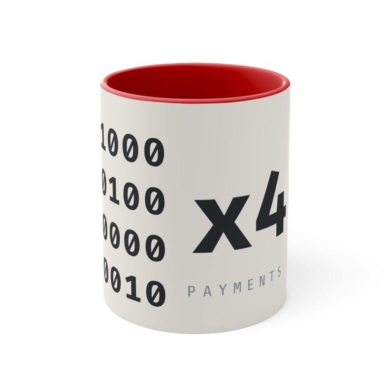 x402 Binary Code Mug, ASCII Binary Full Wrap Coffee Cup, Programmer Gift, Slashed Zero, 11oz image 1