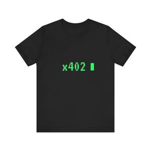 x402 Retro Terminal T-Shirt, CRT Pixel Coding Tee, Vintage Computer Geek Gift, Programmer Shirt, 80s Hacker Aesthetic, Unisex