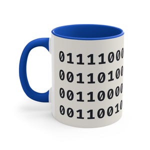 x402 Binary Code Mug, ASCII Binary Full Wrap Coffee Cup, Programmer Gift, Slashed Zero, 11oz image 10