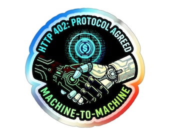 Etiqueta holográfica Genesis Handshake / Comunicación máquina a máquina / Protocolo HTTP 402 acordado