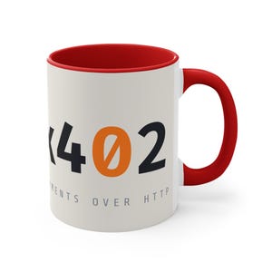x402 Binary Code Mug, ASCII Binary Full Wrap Coffee Cup, Programmer Gift, Slashed Zero, 11oz image 3