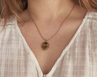 Naszyjnik łańcuszkowy w stylu wiktoriańskim Vintage Gold Minimalist