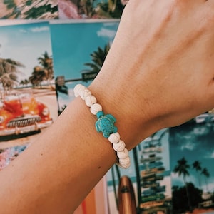 Handmade Sea Turtle Ocean-Themed Bracelet Gift