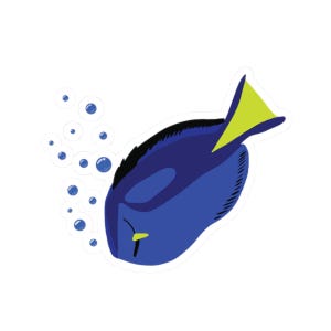 StickerU Dory Quote Bumper Sticker Vinyl Decal 5 Inches
