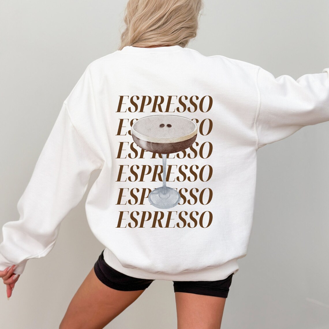 Espresso Martini Printed Sweatshirt